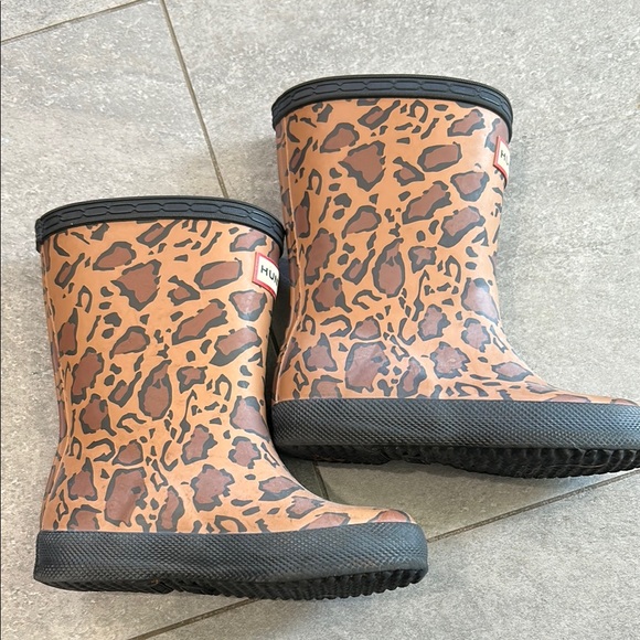 Hunter Leopard Print Rain Boots - Picture 3 of 5
